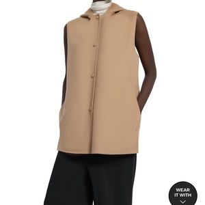 Theory Cashmere Wool hooded vest